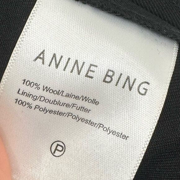 NWT Anine Bing Classic Pant in black - Picture 9 of 11